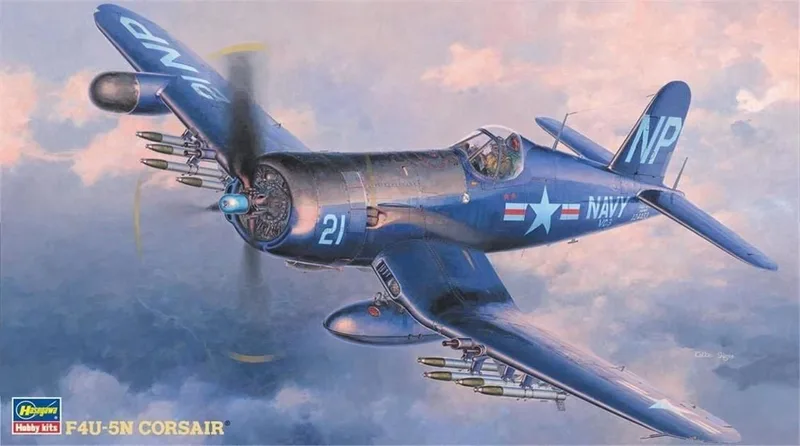 HasegawaJT75 09075 1/48 Ölçek F4U-5N Corsair Savaş Uçağı Plastik Model Kiti