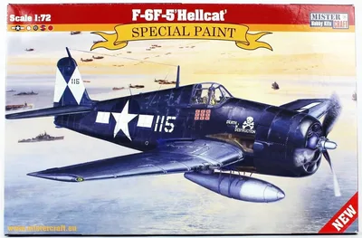 Mistercraft D262 1/72 F-6F-5 (Cehennem Kedisi) Savaş Uçağı Demonte Plastik Maketi