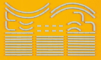 Preiser 18200 1/87 Ölçek parsel parçaları - 38 parça Figürleri