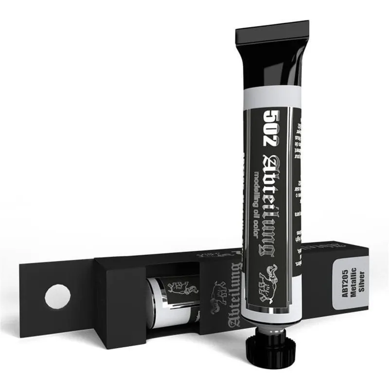 AK Interactive ABT205 Metallic Silver, 20 ml. Yağlı Boya