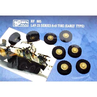 Hobby Fan HF805 1/35 LAV-25 Araç Serisi 8x8 Erken Dönem RESIN Lastik Seti