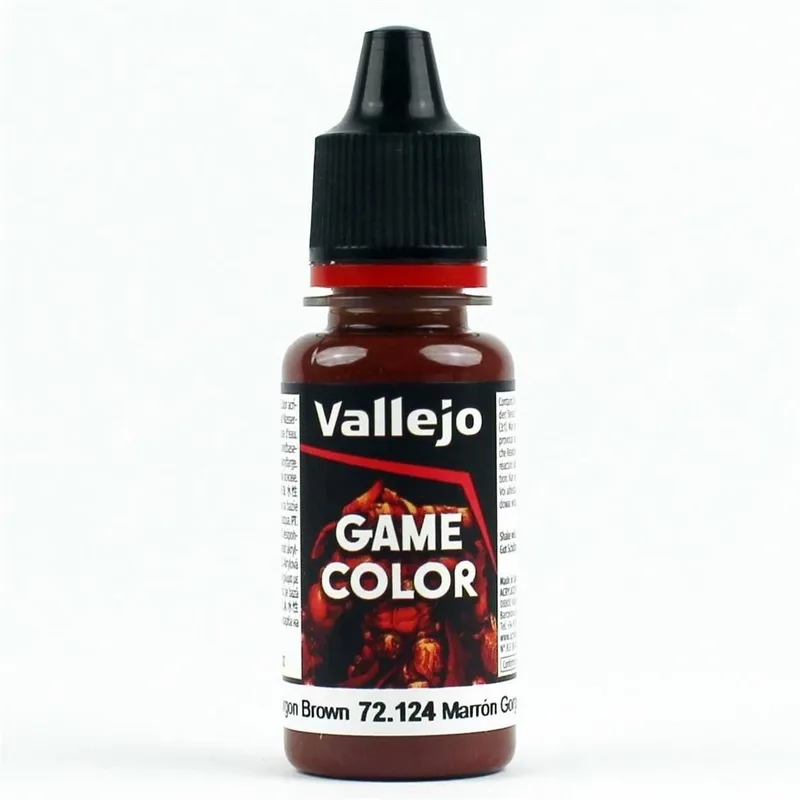 Vallejo 72124 18 ml. Gorgon Brown, Game Color Serisi Model Boyası