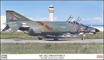 Hasegawa 02322 1/72 Ölçek RF-4EJ (501.sq final year) Savaş Uçağı Plastik Model Kiti