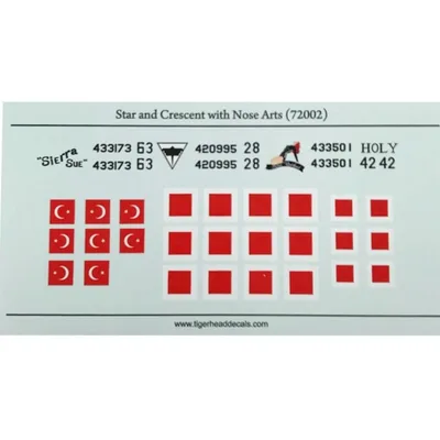 72002 1/72 Star and Crescent with Nose Arts Turkis