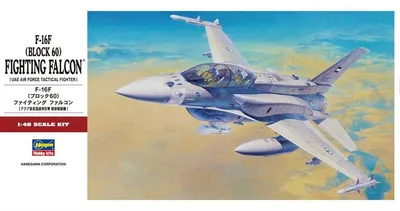 Hasegawa PT44 07244 1/48 Ölçek F-16F (Block 60) Fighting Falcon Savaş Uçağı Plastik Model Kiti