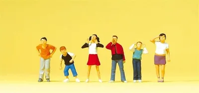 Preiser 10556 1/87 Ölçek kinder Figürleri
