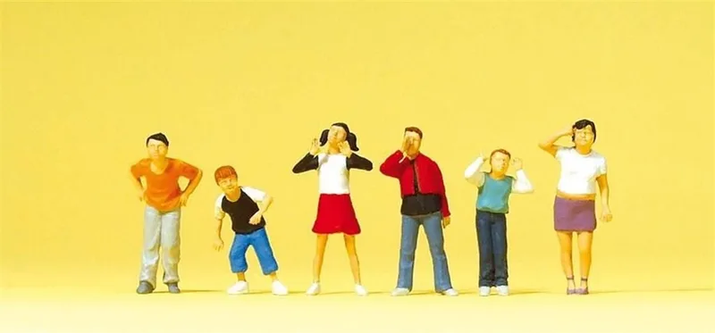 Preiser 10556 1/87 Ölçek kinder Figürleri
