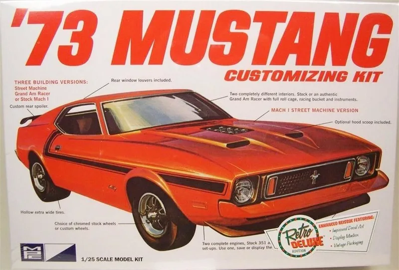 MPC 846 1/25 1973 Ford Mustang Araba Demonte Plastik Maketi