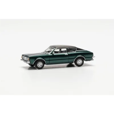 Herpa 033398-002 1/87 Ölçek Ford Taunus Coupe, Koyu Yeşil Metalik, Sergilemeye Hazır Model Araç