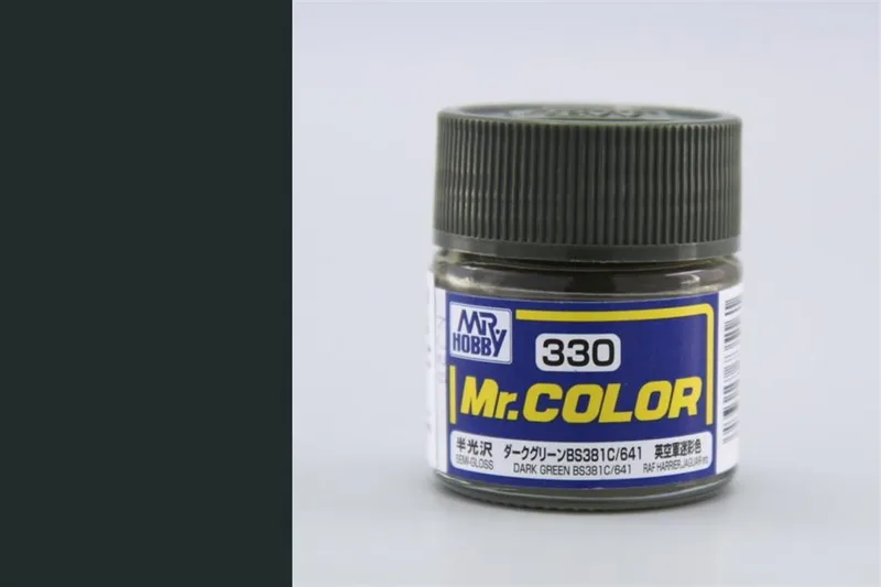 Gunze C330 10 ml. Dark Green BS381C 641, Mr.Color Serisi Maket Boyası