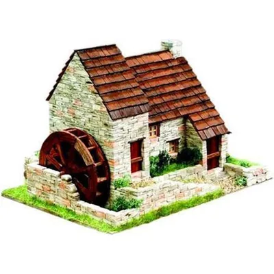 Domenech 3521 Eski İngiliz Kır Evi Tip.1, 20x15x13 Cm. Demonte Taş Maketi