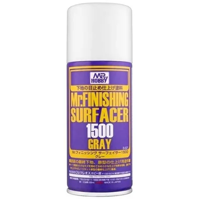 Gunze B527 170 ml. Mr.Finishing Surfacer 1500, Gri, Sprey Astar Maket Boyası