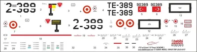 Babibi DBT01175 1/72 T-37, Tweet Şema-1, Dekal Çıkartma