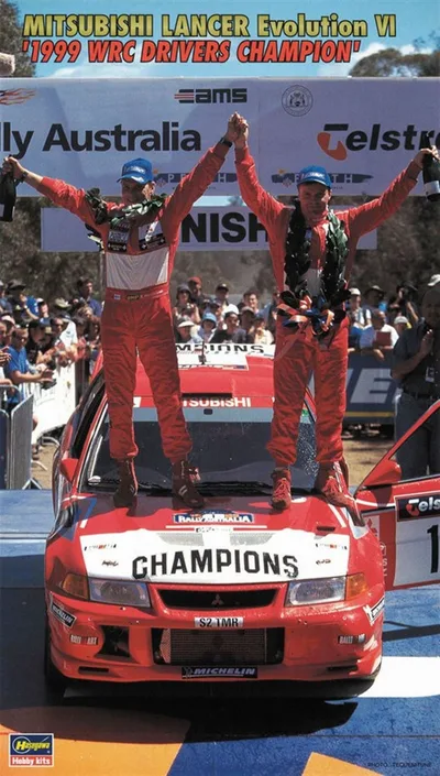 Hasegawa 20303 1/24 Ölçek Mitsubishi Lancer Evolution VI 1999 Dünya Ralli Şampiyonu (Limited Edition) Otomobil Plastik Model Ki