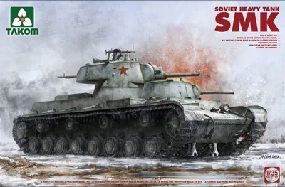 Takom 2112 1/35 Sovyet Ağır Tankı SMK Demonte Plastik Tank Maketi