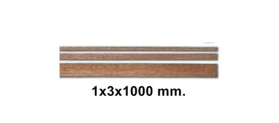 80141 AHSAP CITA- DARK BROWN SAPELLY-1X3X1000 MM-10 ADET