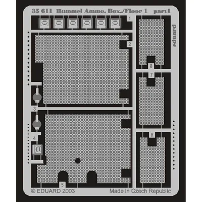 EDUARD 35611 1/35 Hummel Ammo. Box/Floor 1 FOR DRA