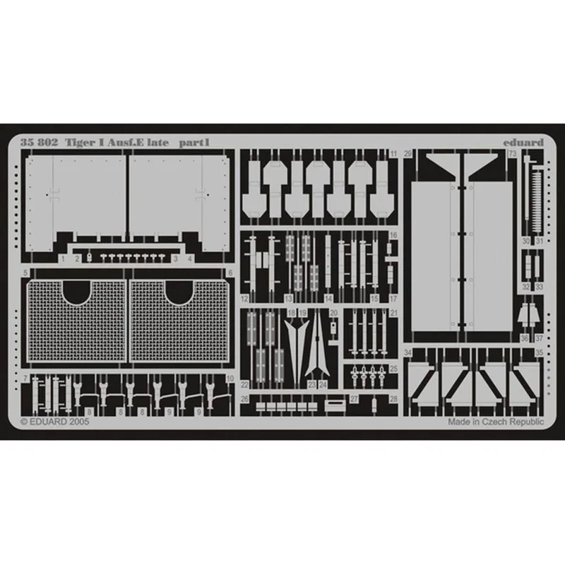 EDUARD 35802 1/35 Tiger I Ausf.E late FOR AFV 3579