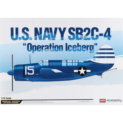 Academy 12545 1/72 U.S. Navy SB2C-4 (Operation Iceberg) Savaş Uçağı Demonte Plastik Maketi