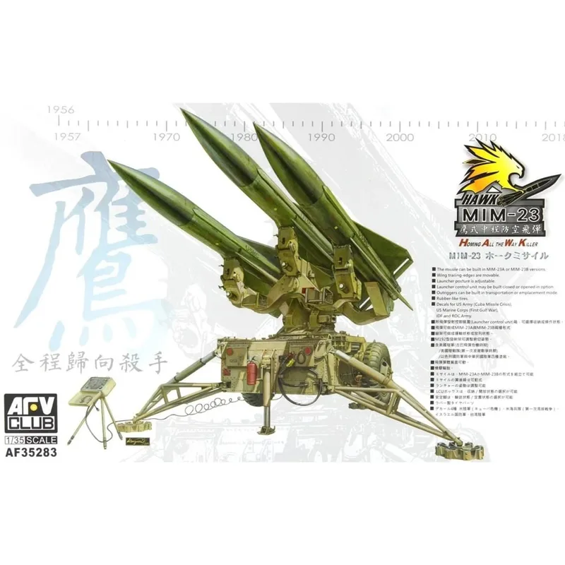 AFV Club AF35283 1/35 MIM-23 HAWK (Homing All the Way Killer) Uçak Savar Demonte Plastik Maketi