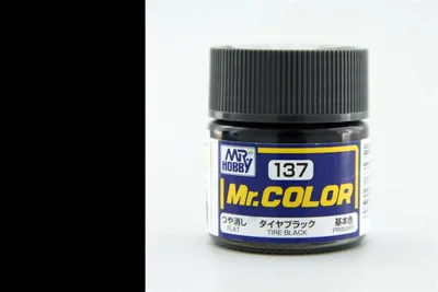 Gunze C137 10 ml. Tire Black, Mr.Color Serisi Maket Boyası