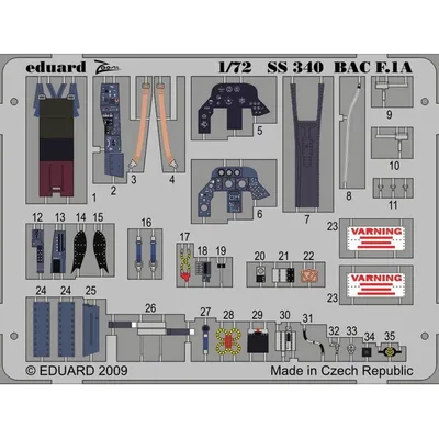 SS340 1/72BAC LIGHTNIG F.1A S.A. DETAY SETİ - TRUM