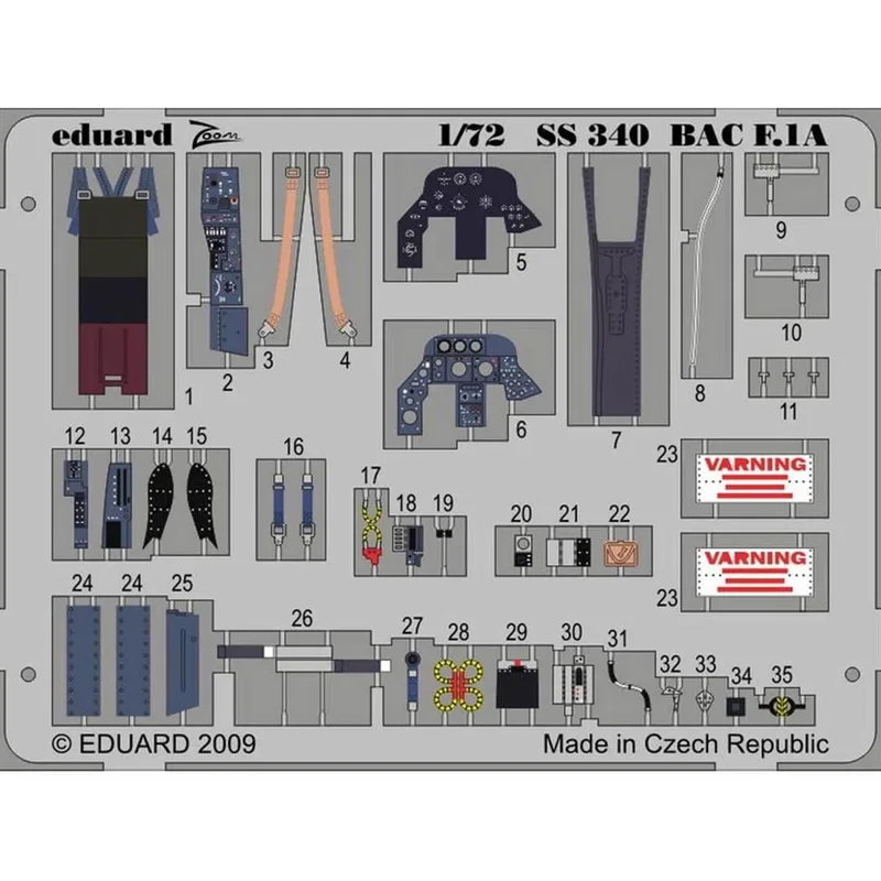 SS340 1/72BAC LIGHTNIG F.1A S.A. DETAY SETİ - TRUM