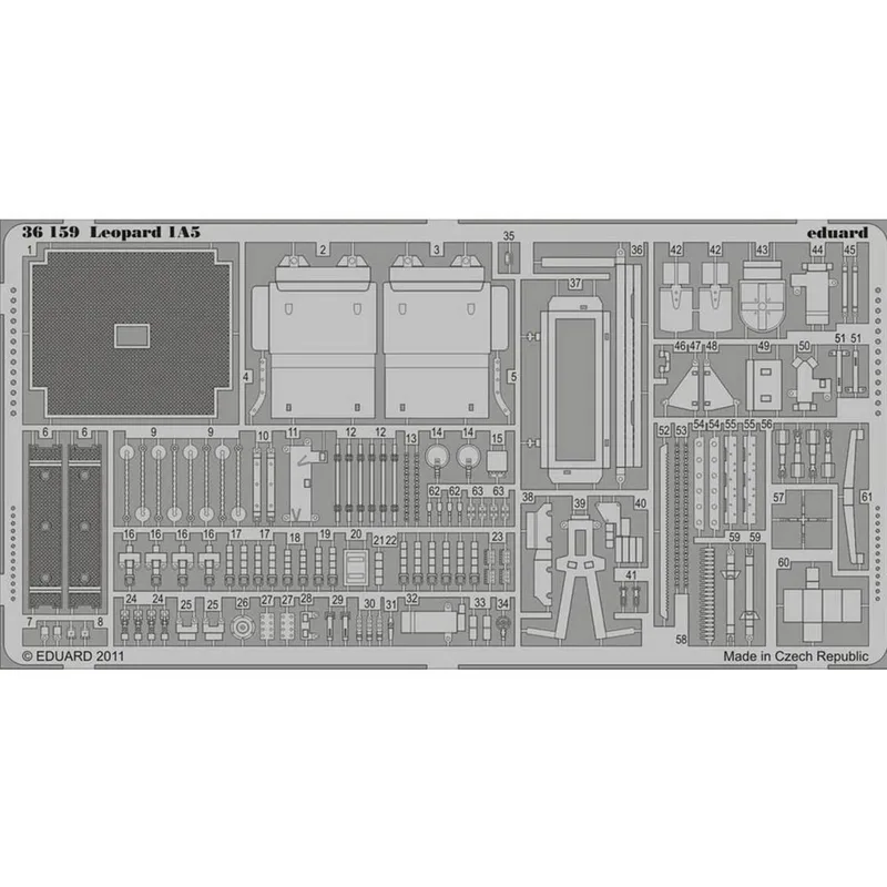EDUARD 36159 1/35 Leopard 1A5 Maket Detay Seti