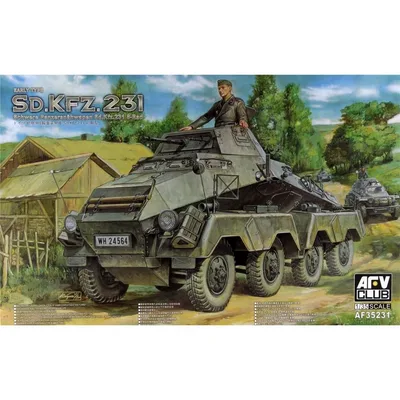 AFV Club AF35231 1/35 Sd.kfz.231 Schwere Panzerspähwagen Sd.Kfz.231 8-Rad Early Type Tank Demonte Plastik Maketi