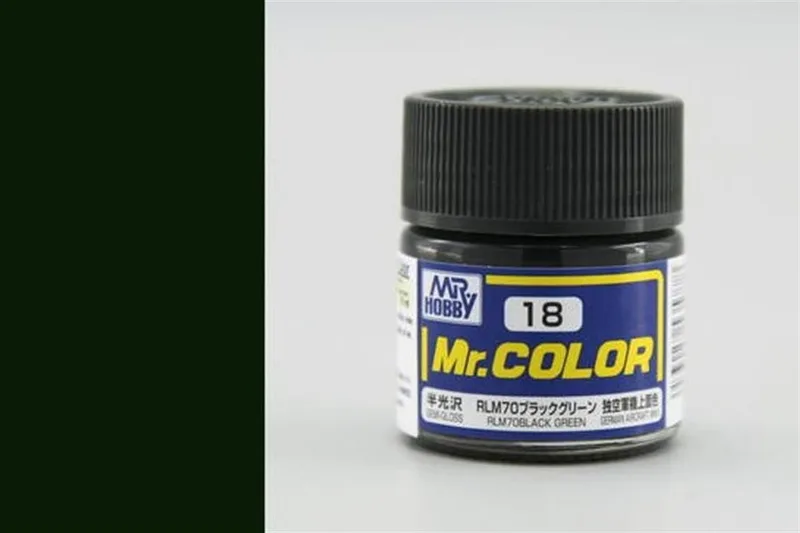 Gunze C018 10 ml. RLM70 Black Green, Mr.Color Serisi Maket Boyası