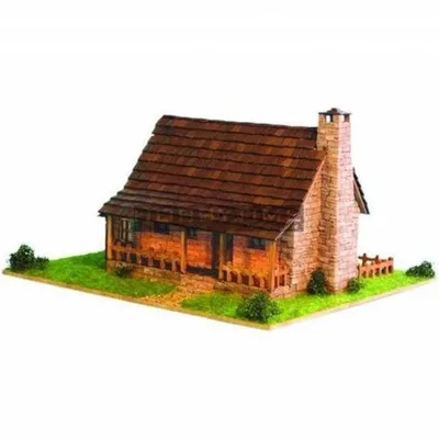 Domenech 3504 Mini Çiftlik Evi, 22x26x14 Cm. Demonte Taş Maketi