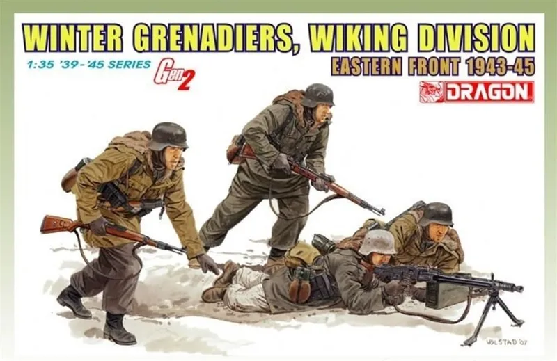 Dragon 6372 1/35 Ölçek Kış Bombacıları (Viking Tümeni) Asker Figürleri Plastik Model Kiti