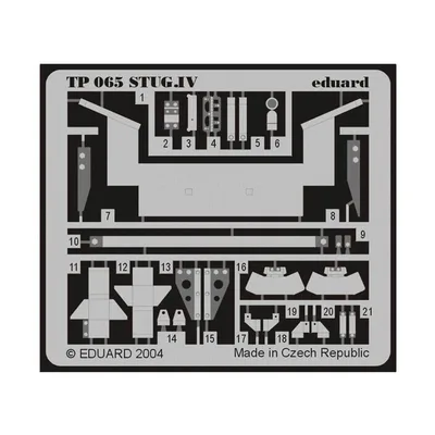 EDUARD TP065 1/35 StuG.IV FOR ITALERI Maket Detay
