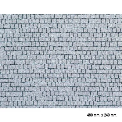 Faller 170646 1/87 Taş Parke Desenli Kaplama Kağıdı, 48 X 24 Cm.
