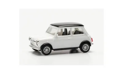 Herpa 421058 1/87 Ölçek Mini Cooper Klasik, Beyaz, Sergilemeye Hazır Model Araç