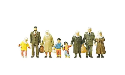 Preiser 10343 1/87 Ölçek türk yolcular Figürleri