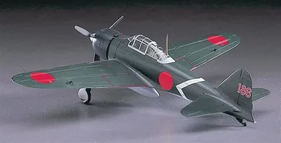 Hasegawa 09117 1/48 Ölçek Mitsubishi A6M3 Zero Fighter Type 22 (Zeke) Savaş Uçağı Plastik Model Kiti