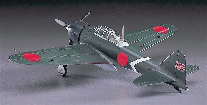 Hasegawa 09117 1/48 Ölçek Mitsubishi A6M3 Zero Fighter Type 22 (Zeke) Savaş Uçağı Plastik Model Kiti