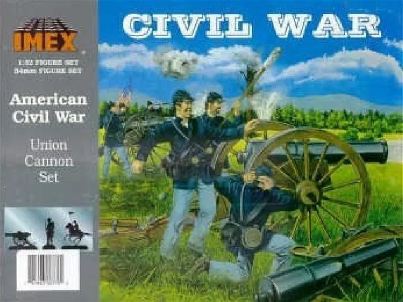 771 1/32 10LB CANNON & 3 UN FIG
