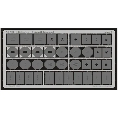 EDUARD XL521 1/32 F-15 etch stencil data mask -etc