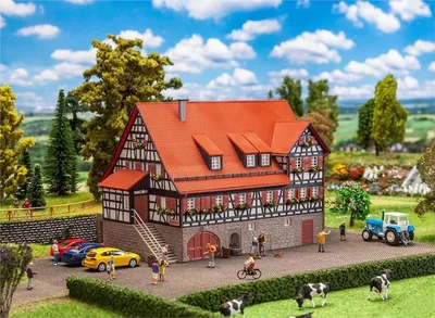 Faller 191771 1/87 Linde Konuk Evi Demonte Plastik Maketi