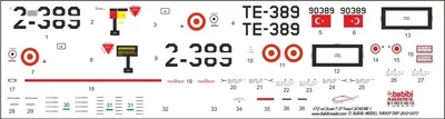 Babibi DBT01175 1/72 T-37, Tweet Şema-1, Dekal Çıkartma