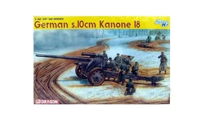 Dragon 6411 1/35 Ölçek Alman s.10cm Kanone 18 Obüs Topu Plastik Model Kiti