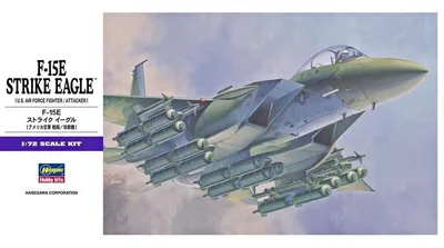 Hasegawa E10 00540 1/72 Ölçek F-15E Strike Eagle Savaş Uçağı Plastik Model Kiti