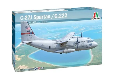 Italeri 1450S 1/72 C-27A Spartan / G.222 Askeri Nakliye Uçağı Demonte Plastik Maketi