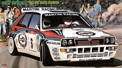 Hasegawa CR15 25015 1/24 Ölçek Lancia Super Delta (92 WRC Champion) Otomobil Plastik Model Kiti