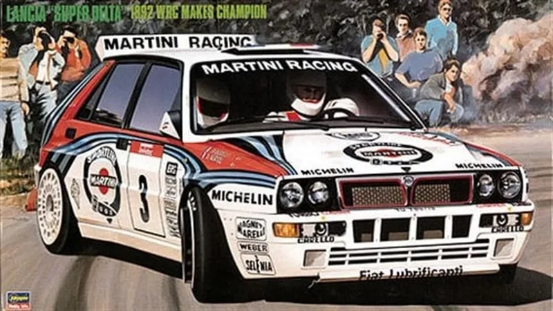 Hasegawa CR15 25015 1/24 Ölçek Lancia Super Delta (92 WRC Champion) Otomobil Plastik Model Kiti