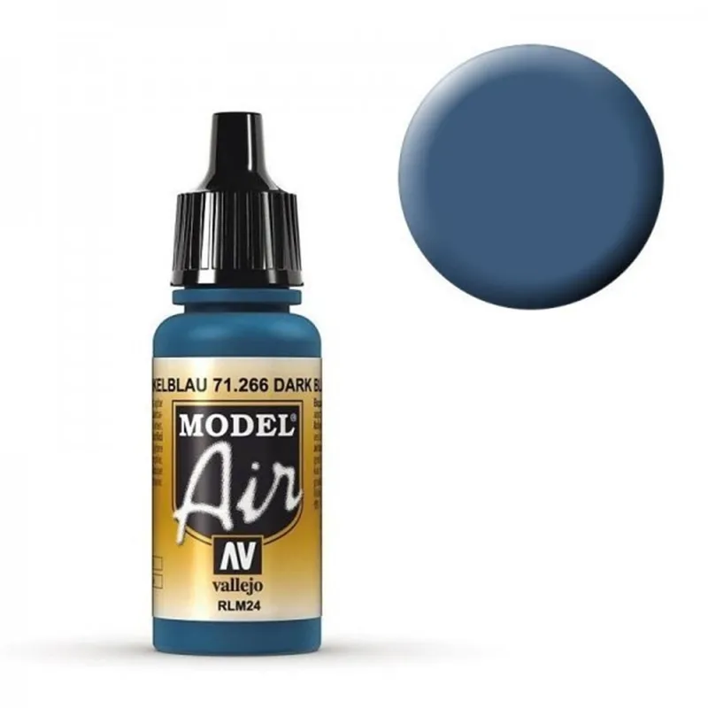 Vallejo 71266 17 ml. Dark Blue RLM24, Model Air Serisi Model Boyası