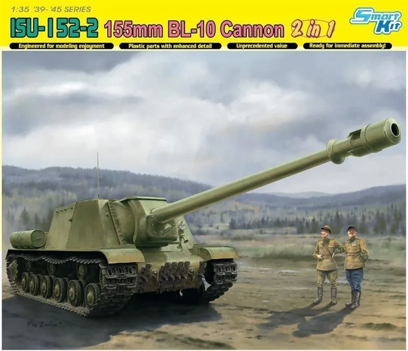 Dragon 6796 1/35 Ölçek ISU-152-2 155mm BL-10 Cannon Tank Avcısı Plastik Model Kiti