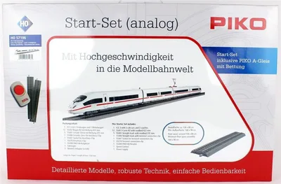 Starter Set ICE 3 DB AG, PIKO A-Track w. Railbed